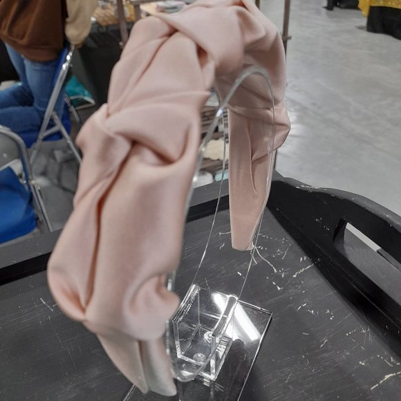 Blush Premium Satin Headband - Picture 7 of 8